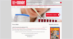 Desktop Screenshot of eletestudomany.hu